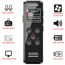 MÁY GHI ÂM SUNTECH V61 - 64Gb